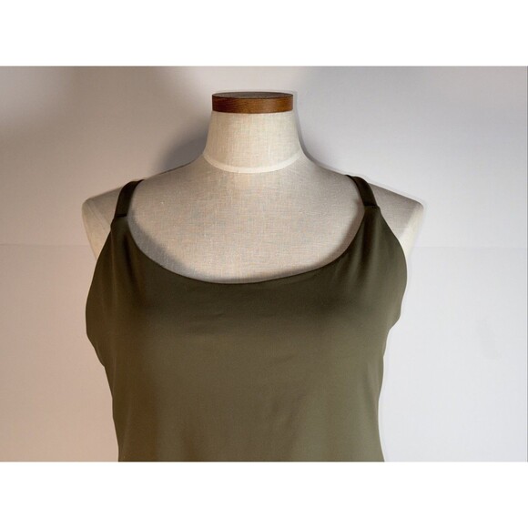 NWT HALARA Softlyzero Easy peasy Dress, Size XL Olive Green Bra Shorts - Picture 2 of 9